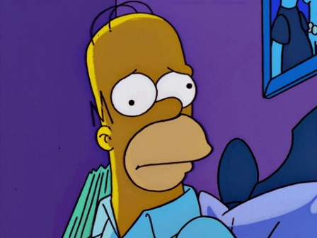 Homer Simpson oeil insomnie.gif