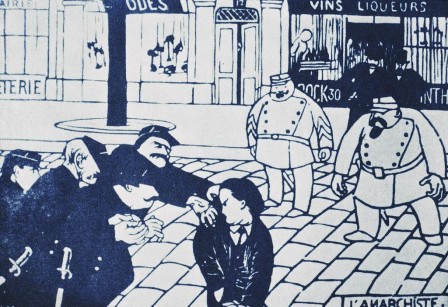 Felix Vallotton The Anarchist woodcut 1892 police et anarchie