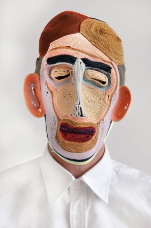 les designers néerlandais Bertjan Pot et Vladi Rapaport masques de corde cousue l'humeur sur la corde