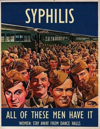 American anti-STD poster during WW2 Syphillis Guerre.jpg