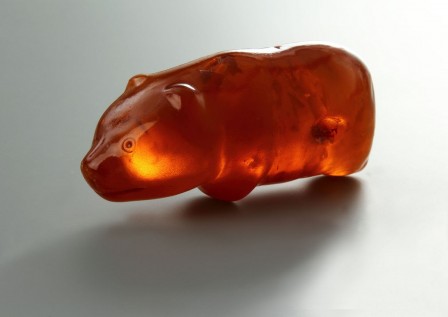 Amber bear amulet of neolithic hunter c. 3500 years old.jpg