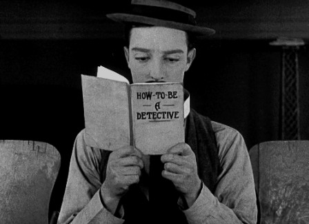 Buster Keaton détective enquête.gif