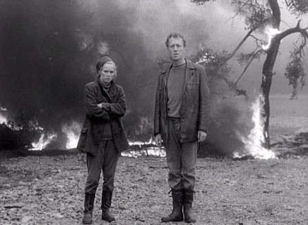 Ingmar Bergman fais du feu dans la cheminée.gif