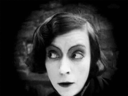 The brilliant Danish actress Asta Nielsen starring as a female Hamlet in 1921 soupçon tiens tiens.gif