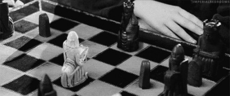 échecs le roi et le cavalier.gif