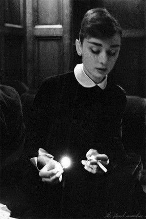 the eternal moonshine Audrey Hepburn.gif