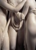 Antonio Canova, Three Graces detail-1815-1817 Musée de l'Ermitage, Saint-Pétersbourg drapé sororité.