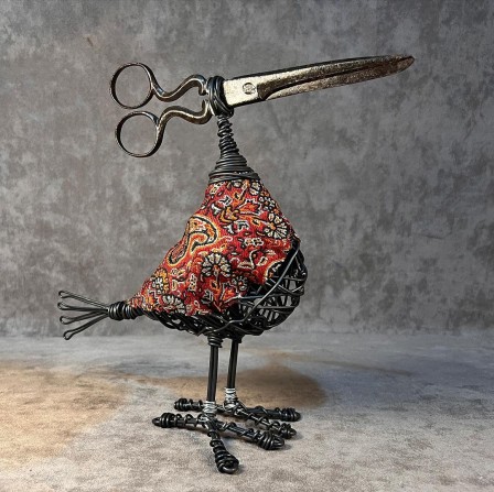 Hussein Ali sculpture l'oiseau de fer