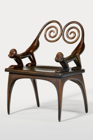 Judy Kensley Mckie Monkey Armchair chaise singe dans la jungle