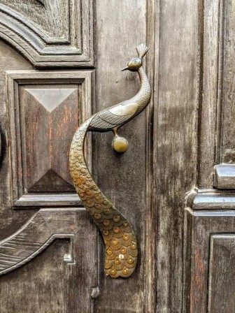 Unusual Peacock Door Handle paon paon paon qui est là.jpg, févr. 2024