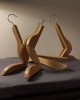 Victor Kammeijer (Dutch) @studiokammeijer &amp;quot;Hook me up" (2025) Assemblage, made of six wooden clothes hangers cintre trouples l'amour à trois mode d'emploi
