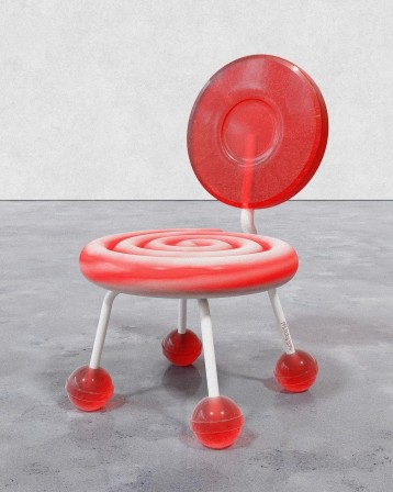 muddycap lollipop chair 2024 les chaises sucettes qui collent