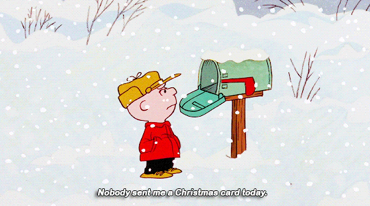 A Charlie Brown Christmas dir. Bill Melendez 1965 encore une journée sans carte de noel.gif, déc. 2020