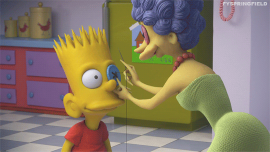 Bart Simpson l'oeil recousu.gif, sept. 2020