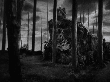 Bride of Frankenstein (1935) lancer de rocher.gif, mar. 2021