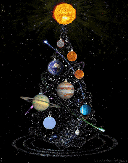 Cosmic Christmas Noël spatial planétaire.gif, déc. 2023