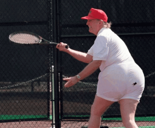 Donald Trump tennis sa majesté des mouches.gif, oct. 2020