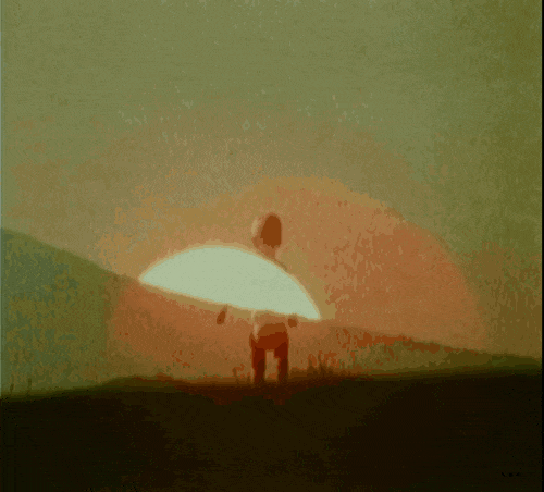 Elaine and Saul Bass, The Solar Film, 1980 bébé marcher vers le soleil.gif, juil. 2020