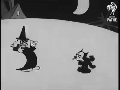 Felix The Cat - Switches Witches (1920-1929) embrasse-moi, sorcière.gif, avr. 2021