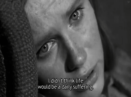 Ingmar Bergman The Passion of Anna je ne pensais pas que la vie serait une souffrance de chaque jour.gif, juil. 2020
