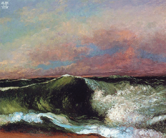 Joel Remy Gustave Courbet la vague l'origine du monde liquide.gif, juin 2020