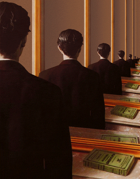 Konczakowski Magritte la répétition interdite 2.gif, déc. 2020