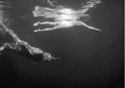 L'Étrange Créature du lac noir (Creature from the Black Lagoon) Jack Arnold 1954 les nageurs.gif, juil. 2021