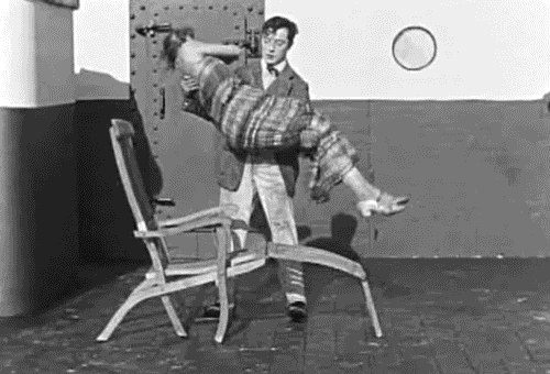 La Croisière du Navigator (The Navigator) Buster Keaton, 1924 profite bien de ton week end ma chérie.gif, août 2021