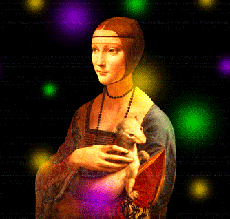 Léonard de Vinci la dame à l'hermine.gif, janv. 2020