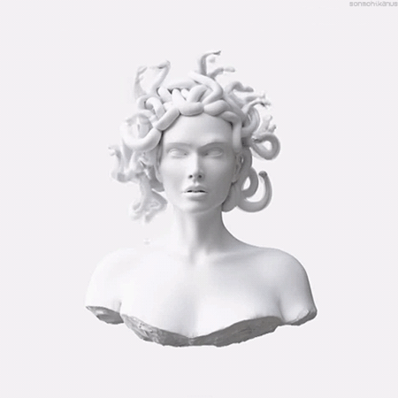 Méduse Gorgon City Imagination ft. Katy Menditta les serpents sur nos têtes.gif, mars 2023