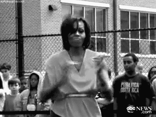Michelle Obama danse.gif, juin 2020