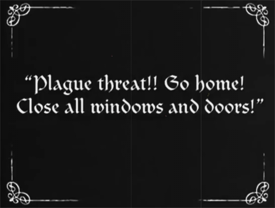 Nosferatu 1922 Directed by F.W. Murnau appel au confinement menace de peste.gif, août 2020