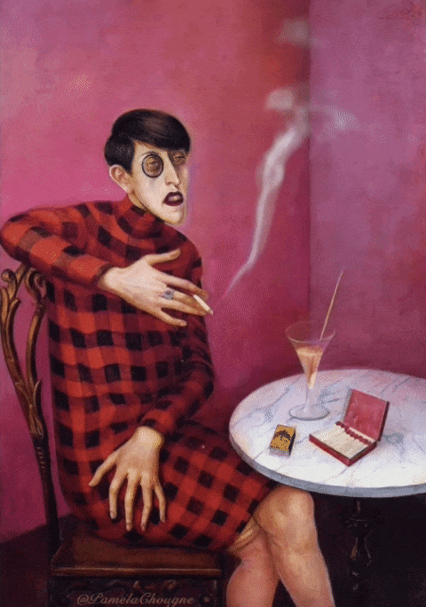Otto Dix - Portrait de la journaliste Sylvia von Harden à la cigarette.gif, sept. 2021