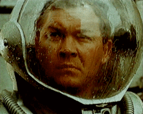Pavel Klushantsev cosmonaute pluie.gif, oct. 2021