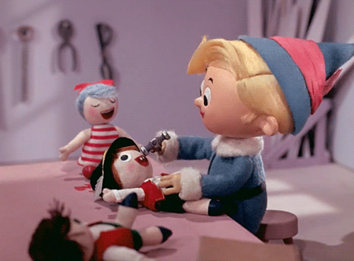 Rudolph the Red-Nosed Reindeer 1964 dentiste.gif, déc. 2019
