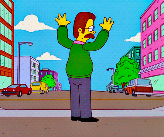 Simpson Ned Flanders gloire au seigneur.gif, juil. 2020