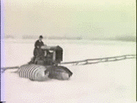 Snow Motor sales film, it was a conversion kit that you could put on your tractor (or car!) during the winter 1944 invention du  premier suppositoire tout terrains autotracté.gif, déc. 2020