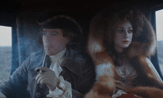 Barry Lyndon (dir. by Stanley Kubrick) 1975 pipe pas de fumée sans couvre-feu