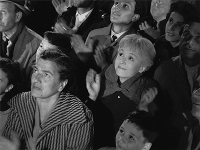 Federico Fellini. 1954 La Strada applaudissement victoire bravo