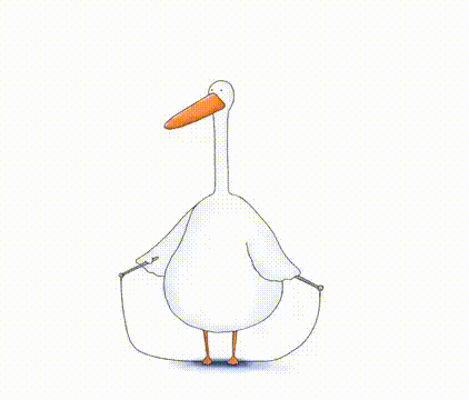 canard sauter à la corde gym sport