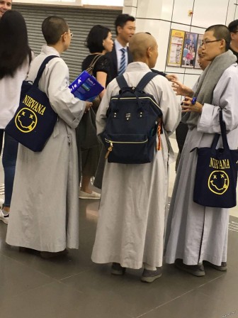 Monks confused by band name Nirvana.jpg