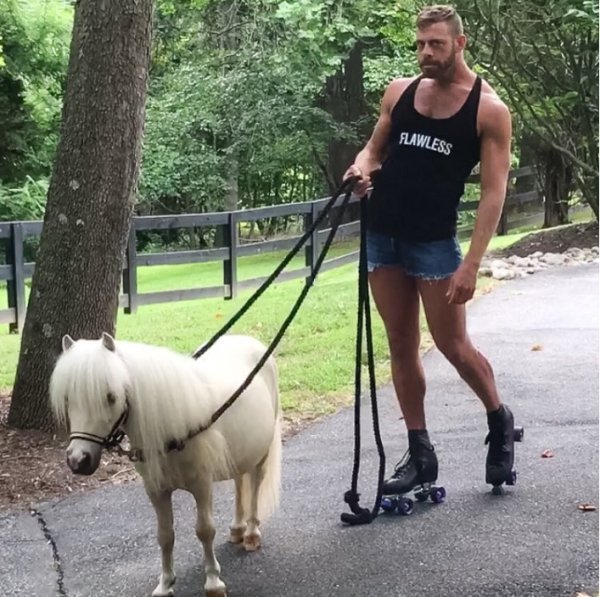 Roller Poney Pour Nous Les Hommes Bretzel Liquide Humour Noir Et Photos Etranges