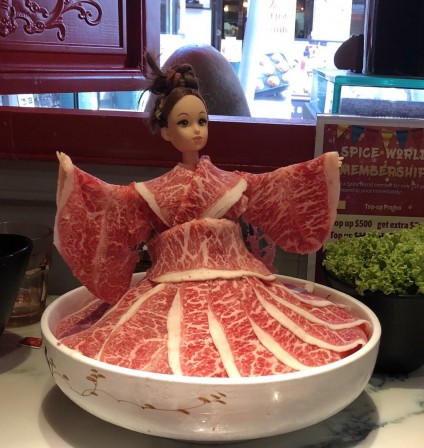 Barbie Wearing a Meat Dress Lady Gaga viande Noel.jpg, oct. 2021
