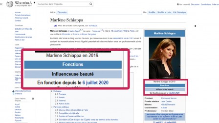 Illuminati Reptilien Marlène Schiappa influenceuse beauté.jpg, janv. 2021