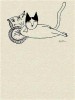 Saul Steinberg chat feignasse.jpg, janv. 2024
