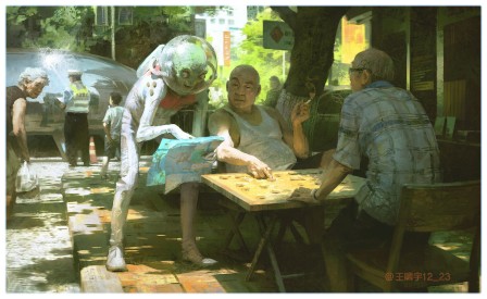 Uncle how to get to the beautiful country by  Xiaoyu Wang.jpg, févr. 2024