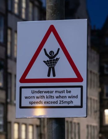 alerte vents violents et port du kilt