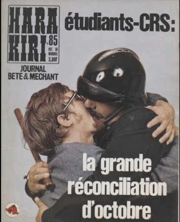 couverture Hara Kiri CRS étudiants la grande réconciliation d'octobre