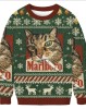 pull de Noël le chat qui fume