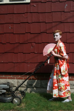 tondeuse à gazon les geishas  de la pelouse